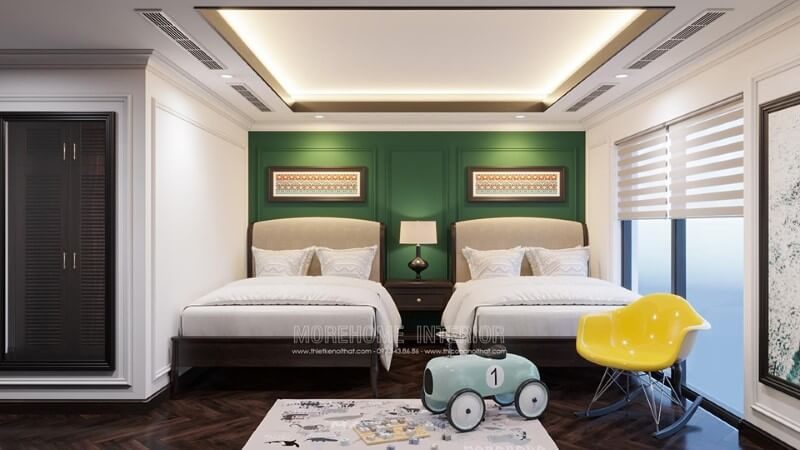 Thiết kế nội thất phòng ngủ trẻ em cho biệt thự Gamuda
